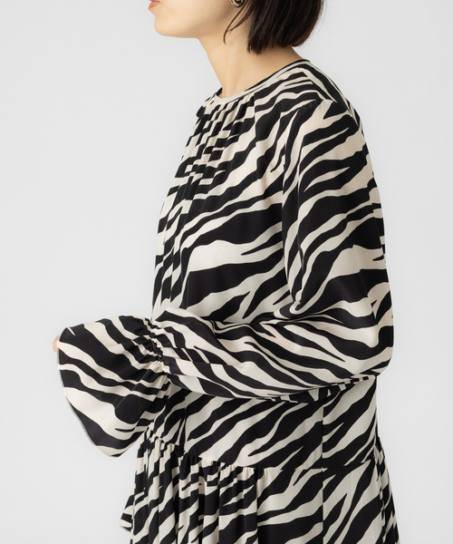 Rouge vif（ルージュヴィフ）の「ゼブラプリントワンピース（ワンピース・レディース・ブラック系その他・フリー）」の14枚目の写真