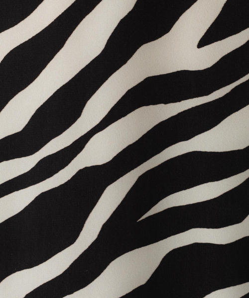 Rouge vif（ルージュヴィフ）の「ゼブラプリントワンピース（ワンピース・レディース・ブラック系その他・フリー）」の3枚目の写真