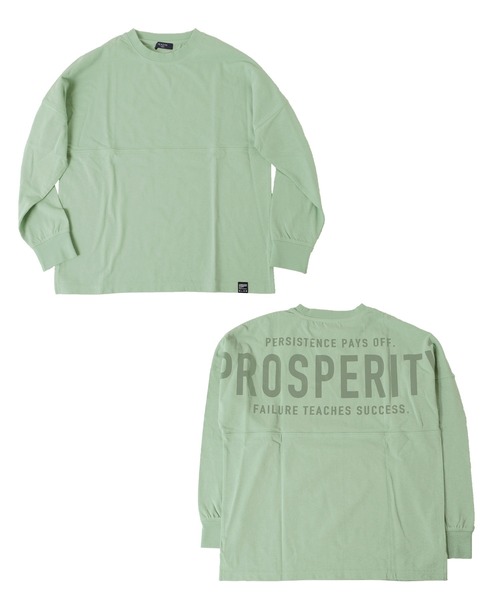 GLAZOS(グラソス)の「天竺・ドルマンスリーブバックプリントBIGロゴ長袖Tシャツ(Tシャツ/カットソー・キッズ・グレー/サックスブルー/ミント・160cm/140cm/150cm/170cm/130cm)」の6枚目の写真