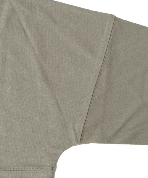 GLAZOS(グラソス)の「天竺・ドルマンスリーブバックプリントBIGロゴ長袖Tシャツ(Tシャツ/カットソー・キッズ・グレー/サックスブルー/ミント・160cm/140cm/150cm/170cm/130cm)」の13枚目の写真