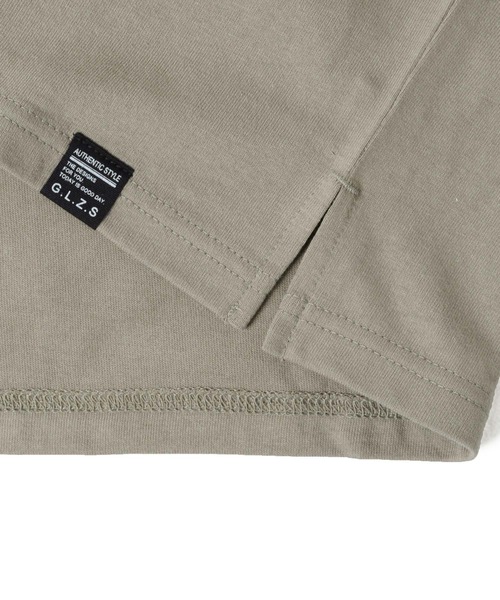 GLAZOS(グラソス)の「天竺・ドルマンスリーブバックプリントBIGロゴ長袖Tシャツ(Tシャツ/カットソー・キッズ・グレー/サックスブルー/ミント・160cm/140cm/150cm/170cm/130cm)」の9枚目の写真
