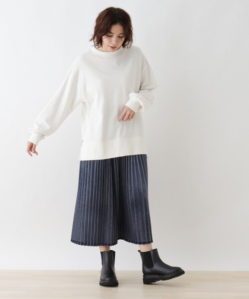 DRESKIP(ドレスキップ)の「◆厚底サイドゴアブーツ(ブーツ・レディース・アイボリー/ブラック/ブラウン系・35/45)」の6枚目の写真