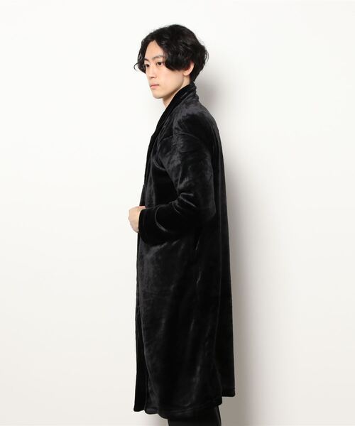 STYLEBLOCK(スタイルブロック)の「マイクロベロアショールガウン(カーディガン/ボレロ・メンズ・ブラック/ネイビー/ベージュ・L/M)」の5枚目の写真