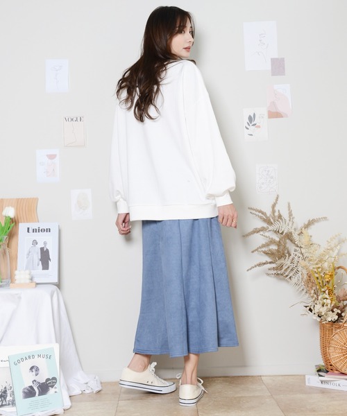 shopnikoniko(ショップニコニコ)の「マシュマロ マーメイドスカート(スカート・レディース・ダークグレー/ブラウン/ブラック/ブルー・フリー)」の8枚目の写真