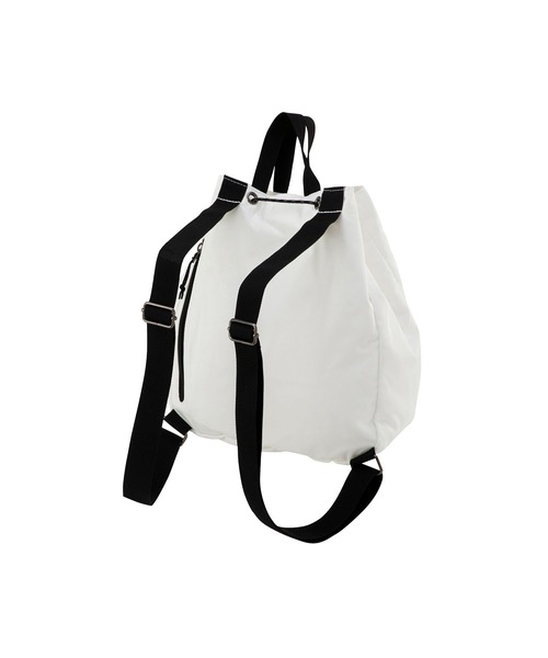 le coq sportif(ルコックスポルティフ)の「スポーツ メンズ レディース ユニセックス リュック 小物 バッグ アクセサリー カジュアル トレーニングウエア スポーツウエア(バックパック/リュック・レディース・ホワイト/ブラック・F)」の6枚目の写真