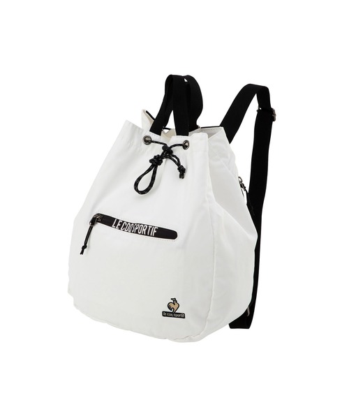 le coq sportif(ルコックスポルティフ)の「スポーツ メンズ レディース ユニセックス リュック 小物 バッグ アクセサリー カジュアル トレーニングウエア スポーツウエア(バックパック/リュック・レディース・ホワイト/ブラック・F)」の11枚目の写真