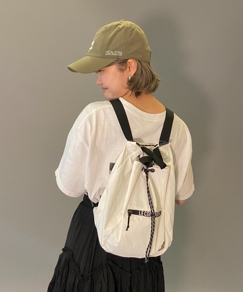 le coq sportif(ルコックスポルティフ)の「スポーツ メンズ レディース ユニセックス リュック 小物 バッグ アクセサリー カジュアル トレーニングウエア スポーツウエア(バックパック/リュック・レディース・ホワイト/ブラック・F)」の13枚目の写真