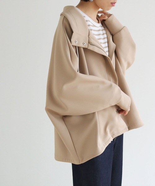 vingtrois（バントロア）の「【vingtrois】ダンボールドルマンスリーブブルゾン（ブルゾン・レディース・カーキ/ベージュ/ブラック・M）」の9枚目の写真