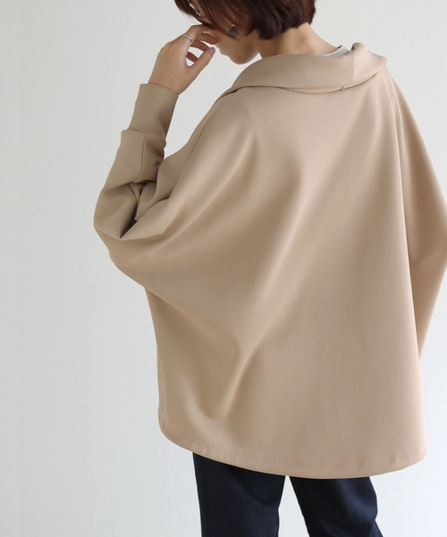 vingtrois（バントロア）の「【vingtrois】ダンボールドルマンスリーブブルゾン（ブルゾン・レディース・カーキ/ベージュ/ブラック・M）」の5枚目の写真