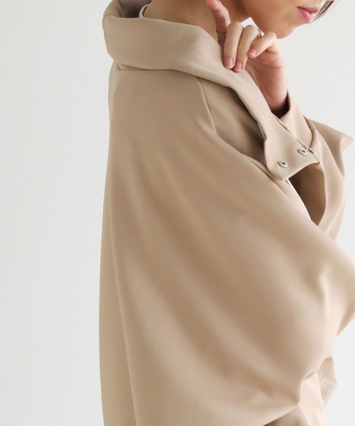 vingtrois（バントロア）の「【vingtrois】ダンボールドルマンスリーブブルゾン（ブルゾン・レディース・カーキ/ベージュ/ブラック・M）」の19枚目の写真