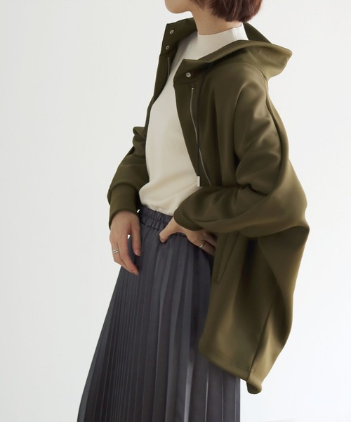 vingtrois（バントロア）の「【vingtrois】ダンボールドルマンスリーブブルゾン（ブルゾン・レディース・カーキ/ベージュ/ブラック・M）」の6枚目の写真