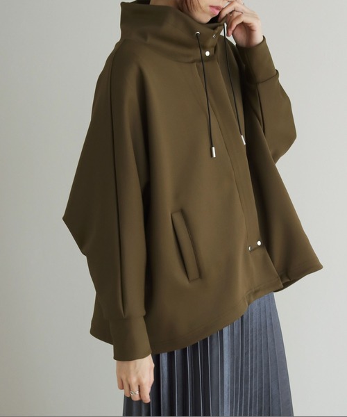 vingtrois（バントロア）の「【vingtrois】ダンボールドルマンスリーブブルゾン（ブルゾン・レディース・カーキ/ベージュ/ブラック・M）」の15枚目の写真