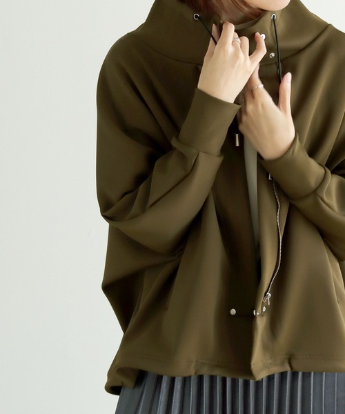 vingtrois（バントロア）の「【vingtrois】ダンボールドルマンスリーブブルゾン（ブルゾン・レディース・カーキ/ベージュ/ブラック・M）」の14枚目の写真