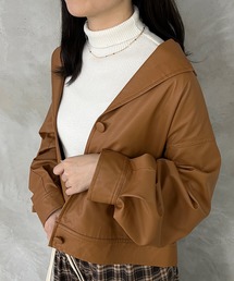 合成皮革ジャケット