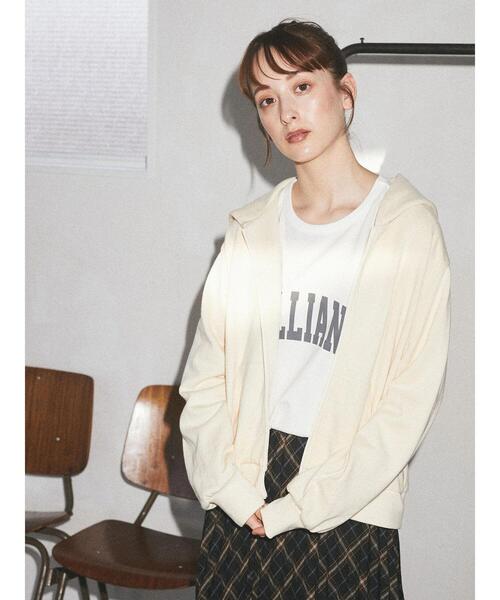 earth music&ecology(アースミュージックアンドエコロジー)の「3wayマウンテンパーカー(スウェット) *(マウンテンパーカー・レディース・ベージュ/ブラック・L/M)」の11枚目の写真