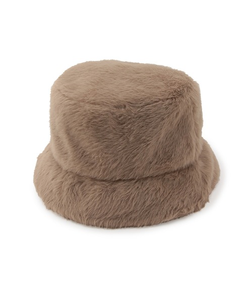 VIS(ビス)の「ふわふわフェイクファーバケットハット(ハット・レディース・ブラック/ベージュ系その他・FREE)」の1枚目の写真