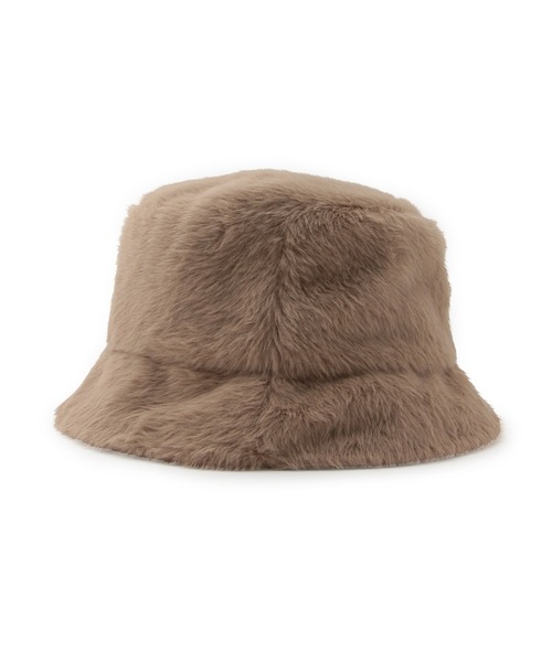 VIS(ビス)の「ふわふわフェイクファーバケットハット(ハット・レディース・ブラック/ベージュ系その他・FREE)」の3枚目の写真
