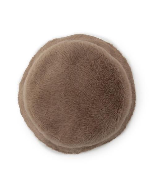 VIS(ビス)の「ふわふわフェイクファーバケットハット(ハット・レディース・ブラック/ベージュ系その他・FREE)」の6枚目の写真