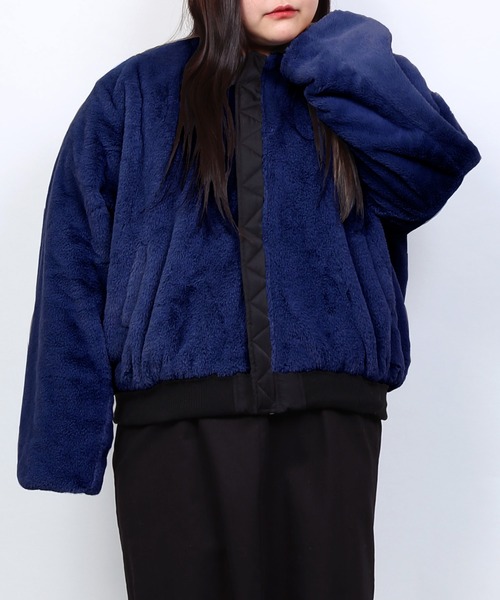 PUNYUS（プニュズ）の「リバーシブルMA-1（MA-1・レディース・カーキ/ブラック/グレー・1/3/4/2）」の4枚目の写真