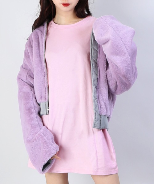 PUNYUS（プニュズ）の「リバーシブルMA-1（MA-1・レディース・カーキ/ブラック/グレー・1/3/4/2）」の5枚目の写真