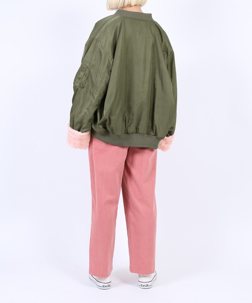 PUNYUS（プニュズ）の「リバーシブルMA-1（MA-1・レディース・カーキ/ブラック/グレー・1/3/4/2）」の9枚目の写真