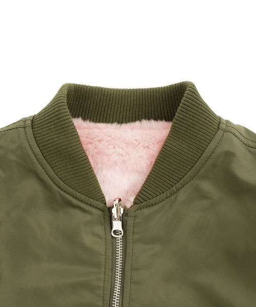PUNYUS（プニュズ）の「リバーシブルMA-1（MA-1・レディース・カーキ/ブラック/グレー・1/3/4/2）」の15枚目の写真