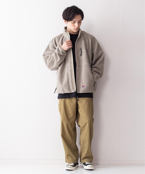 BEN DAVIS（ベンデイビス）の「【BEN DAVIS／ベンデイビス】ヘビーフリーススタンドジャケット　ユニセックス（ブルゾン・メンズ・イエロー/ベージュ/パープル/グリーン・MEDIUM/LARGE/X-LARGE）」の14枚目の写真