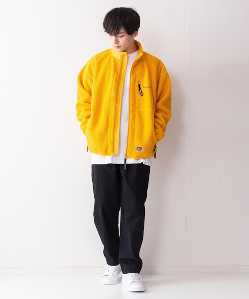 BEN DAVIS（ベンデイビス）の「【BEN DAVIS／ベンデイビス】ヘビーフリーススタンドジャケット　ユニセックス（ブルゾン・メンズ・イエロー/ベージュ/パープル/グリーン・MEDIUM/LARGE/X-LARGE）」の22枚目の写真