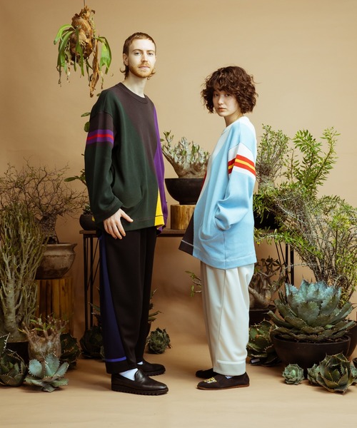 masterkey（マスターキー）の「masterkey マスターキー / PALETE ビッグシルエットパレットカラーコットンニット / MK22S-K-12（ニット/セーター・メンズ・ブラック系その他/ホワイト系その他/イエロー系その他・1/2）」の5枚目の写真