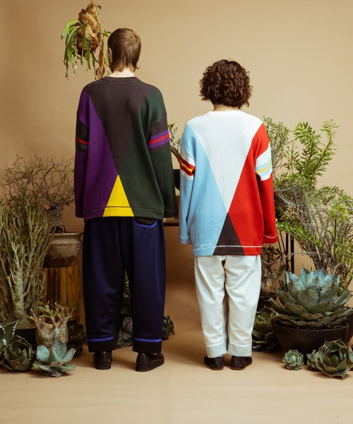 masterkey（マスターキー）の「masterkey マスターキー / PALETE ビッグシルエットパレットカラーコットンニット / MK22S-K-12（ニット/セーター・メンズ・ブラック系その他/ホワイト系その他/イエロー系その他・1/2）」の6枚目の写真