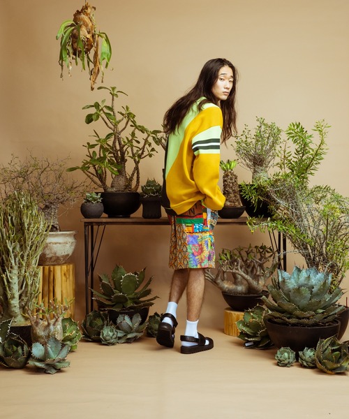 masterkey（マスターキー）の「masterkey マスターキー / PALETE ビッグシルエットパレットカラーコットンニット / MK22S-K-12（ニット/セーター・メンズ・ブラック系その他/ホワイト系その他/イエロー系その他・1/2）」の8枚目の写真