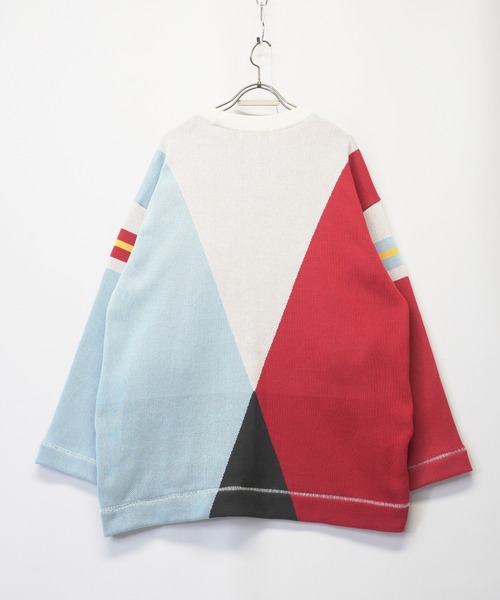 masterkey（マスターキー）の「masterkey マスターキー / PALETE ビッグシルエットパレットカラーコットンニット / MK22S-K-12（ニット/セーター・メンズ・ブラック系その他/ホワイト系その他/イエロー系その他・1/2）」の14枚目の写真