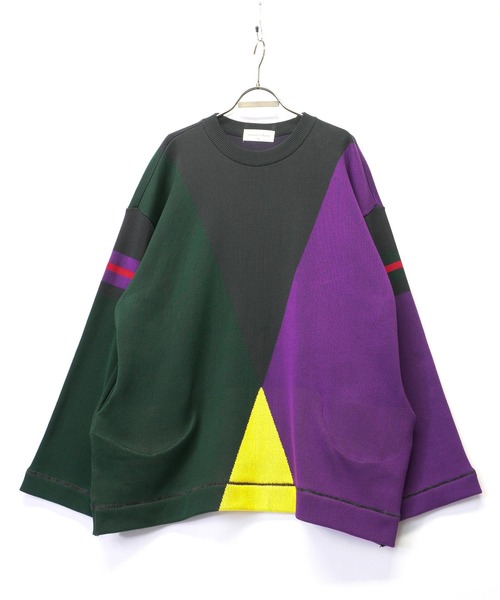 masterkey（マスターキー）の「masterkey マスターキー / PALETE ビッグシルエットパレットカラーコットンニット / MK22S-K-12（ニット/セーター・メンズ・ブラック系その他/ホワイト系その他/イエロー系その他・1/2）」の17枚目の写真