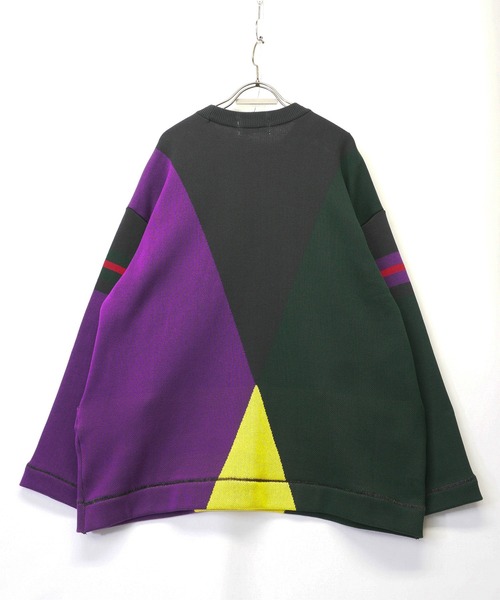 masterkey（マスターキー）の「masterkey マスターキー / PALETE ビッグシルエットパレットカラーコットンニット / MK22S-K-12（ニット/セーター・メンズ・ブラック系その他/ホワイト系その他/イエロー系その他・1/2）」の18枚目の写真