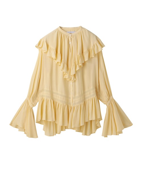 ETRE TOKYO（エトレトウキョウ）の「フレアネックフリルブラウス（シャツ/ブラウス・レディース・ホワイト/イエロー・FREE）」の20枚目の写真