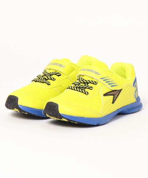 瞬足(シュンソク)の「瞬足 シュンソク CODE ZERO キッズ スニーカー【超軽量】子供靴 シューズ (コードゼロ) JC-971(スニーカー・キッズ・イエロー/ネイビー/ブラック/ブルー・20.5cm/21.5cm/22.0cm/23.0cm/19.0cm/19.5cm/20.0cm/21.0cm/22.5cm)」の4枚目の写真