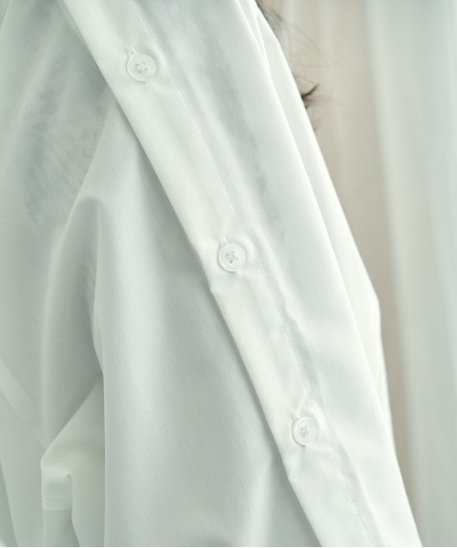 VACANCY(ヴァカンシー)の「マルチウェイショルダーカラーシャツ(シャツ/ブラウス・レディース・ホワイト/グリーン/ピンク・FREE)」の9枚目の写真