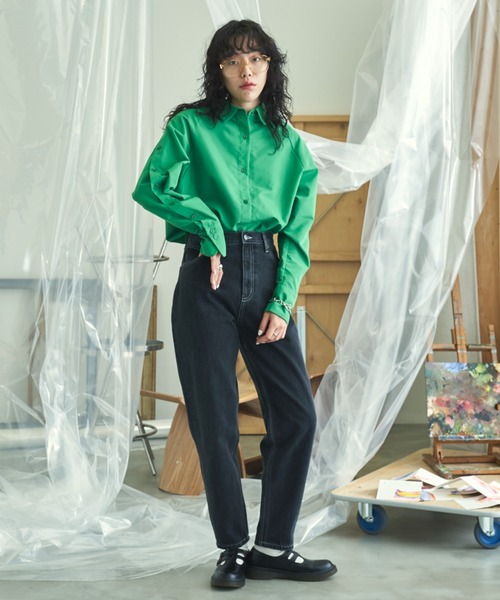 VACANCY(ヴァカンシー)の「マルチウェイショルダーカラーシャツ(シャツ/ブラウス・レディース・ホワイト/グリーン/ピンク・FREE)」の22枚目の写真