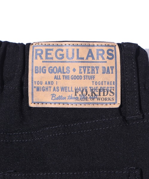 F.O.KIDS(エフオーキッズ)の「F.O.KIDS/エフオーキッズ あったかアクティブスキニーパンツ ストレッチ あったかパンツ 裏起毛 ウエストゴム(チノパンツ・キッズ・ブラック/カーキ/ダークブルー/キャメル・140/120)」の9枚目の写真