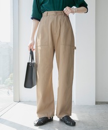 ツイルカラーハイウエストペインターパンツ