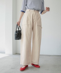 ツイルカラーハイウエストペインターパンツ