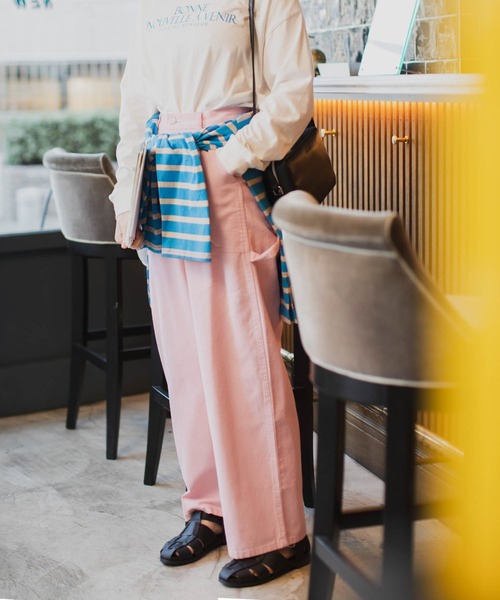 BONLECILL（ボンルシール）の「ツイルカラーハイウエストペインター