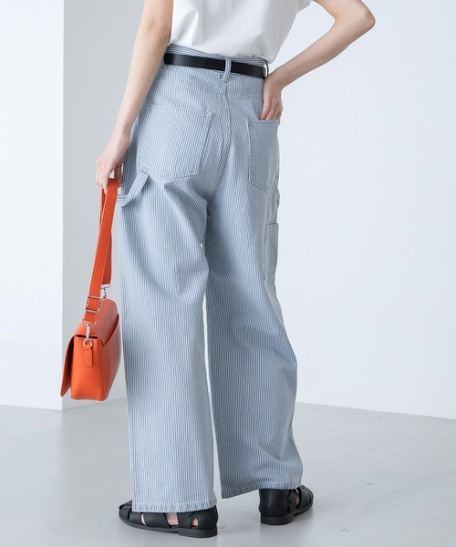 BONLECILL（ボンルシール）の「ツイルカラーハイウエストペインターパンツ（その他パンツ・レディース・ピンク/カーキ/ベージュ/アイボリー/ブルー系/ネイビー系・S/M/L）」の12枚目の写真