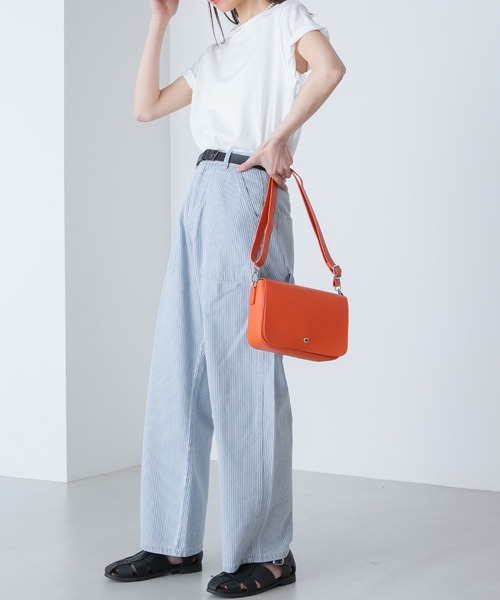 BONLECILL（ボンルシール）の「ツイルカラーハイウエストペインターパンツ（その他パンツ・レディース・ピンク/カーキ/ベージュ/アイボリー/ブルー系/ネイビー系・S/M/L）」の15枚目の写真