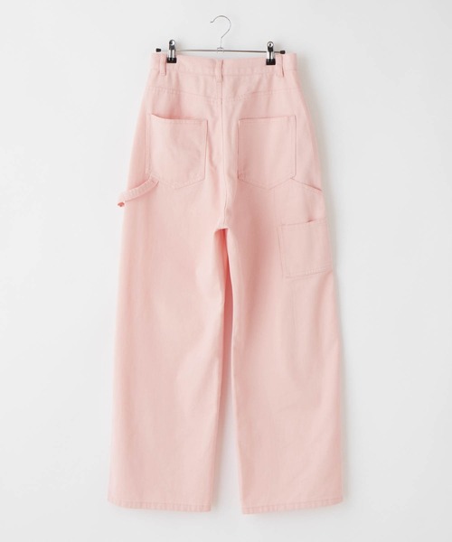 BONLECILL（ボンルシール）の「ツイルカラーハイウエストペインターパンツ（その他パンツ・レディース・ピンク/カーキ/ベージュ/アイボリー/ブルー系/ネイビー系・S/M/L）」の8枚目の写真