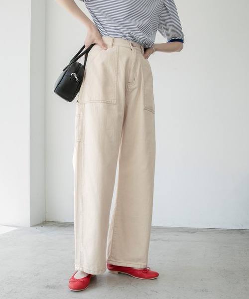 BONページ ツイルカラーハイウエストペインターパンツ（その他パンツ