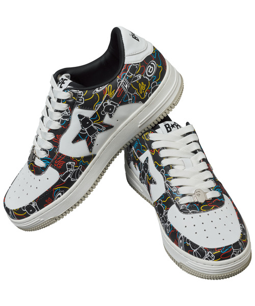 BE@RBRICK（ベアブリック）の「BAPE STA MEDICOM TOY BE@RBRICK CAMO（スニーカー・メンズ・ブルー/ブラック・7/9.5/13/8/10/6/12/8.5/11/9/5）」の2枚目の写真