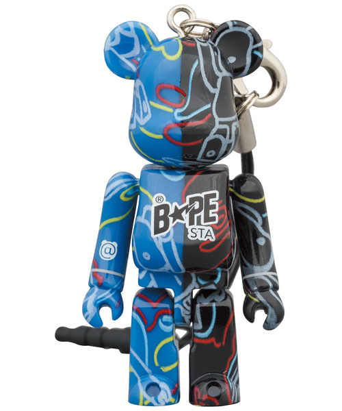 BE@RBRICK（ベアブリック）の「BAPE STA MEDICOM TOY BE@RBRICK CAMO（スニーカー・メンズ・ブルー/ブラック・7/9.5/13/8/10/6/12/8.5/11/9/5）」の7枚目の写真