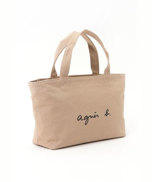 agnes b.（アニエスベー）の「WEB限定 ロゴトートバッグ GO03－02（ハンドバッグ・レディース・ベージュ・FREE）」の4枚目の写真