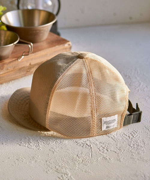 Mighty Shine(マイティシャイン)の「Nylon Mesh Bridge Cap / Mighty Shine SUMMER CAP(キャップ・メンズ・ブラック/ベージュ/グレー・FREE)」の20枚目の写真